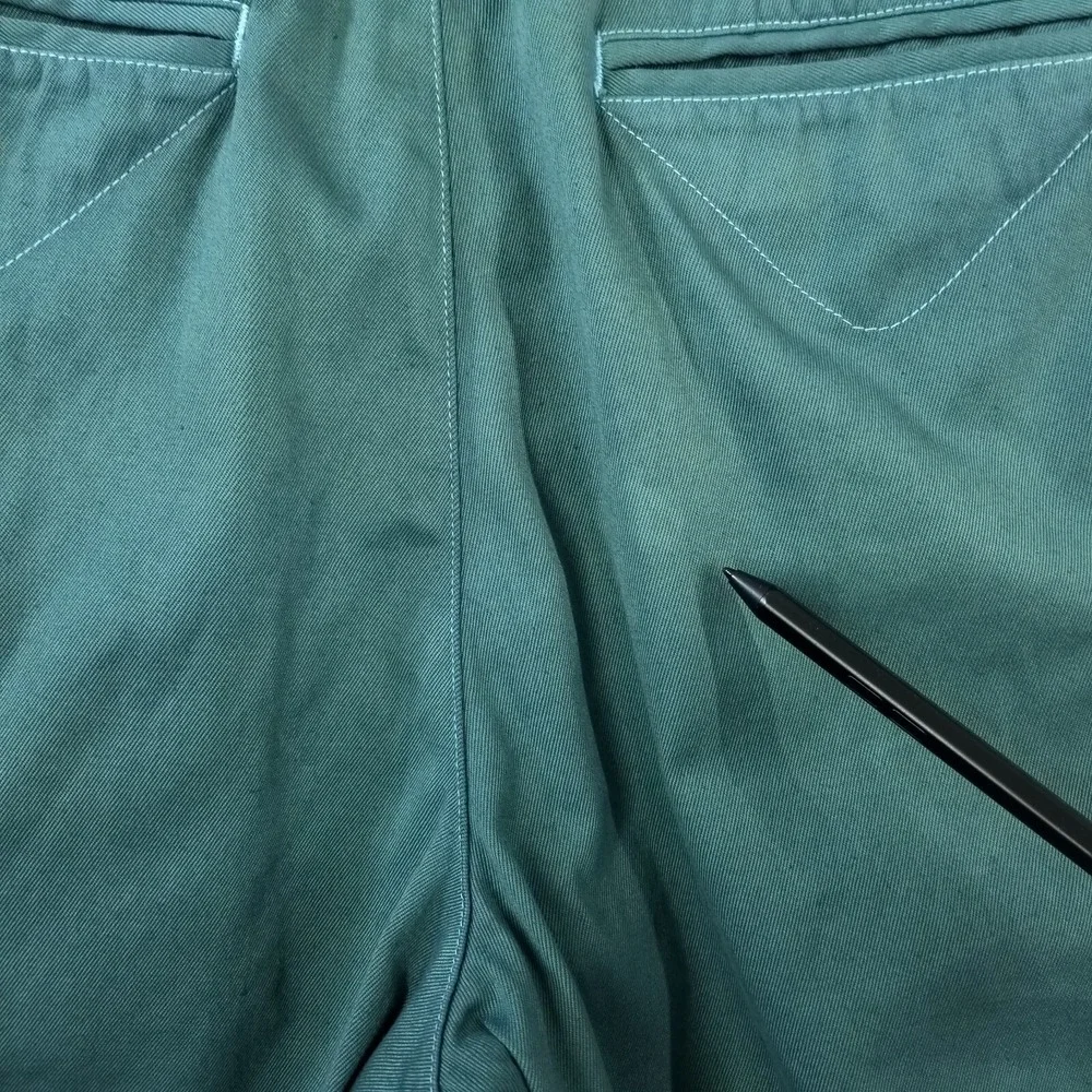 Vtg Jeans Women 28 x 30 Overdyed Pleated High Waisted‎ Tapered Baggy Y2K *Read